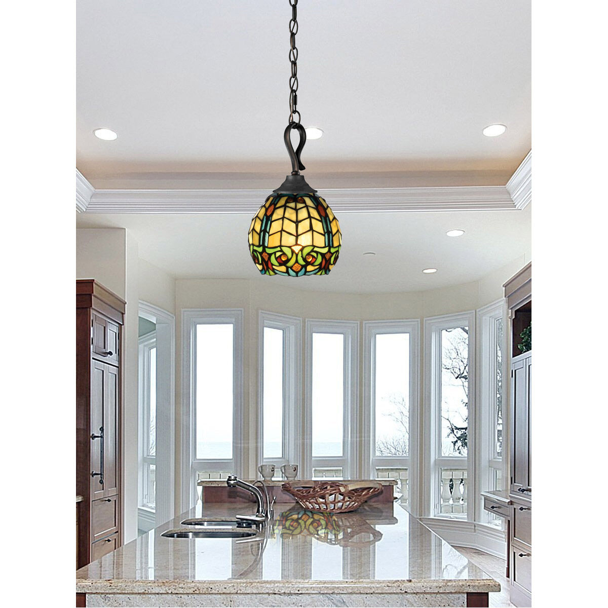 Dale Tiffany TH21085 Raphael Light inch Antique Bronze Mini