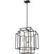 Titania 8 Light 22 inch Black and Brushed Nickel Chandelier Ceiling Light