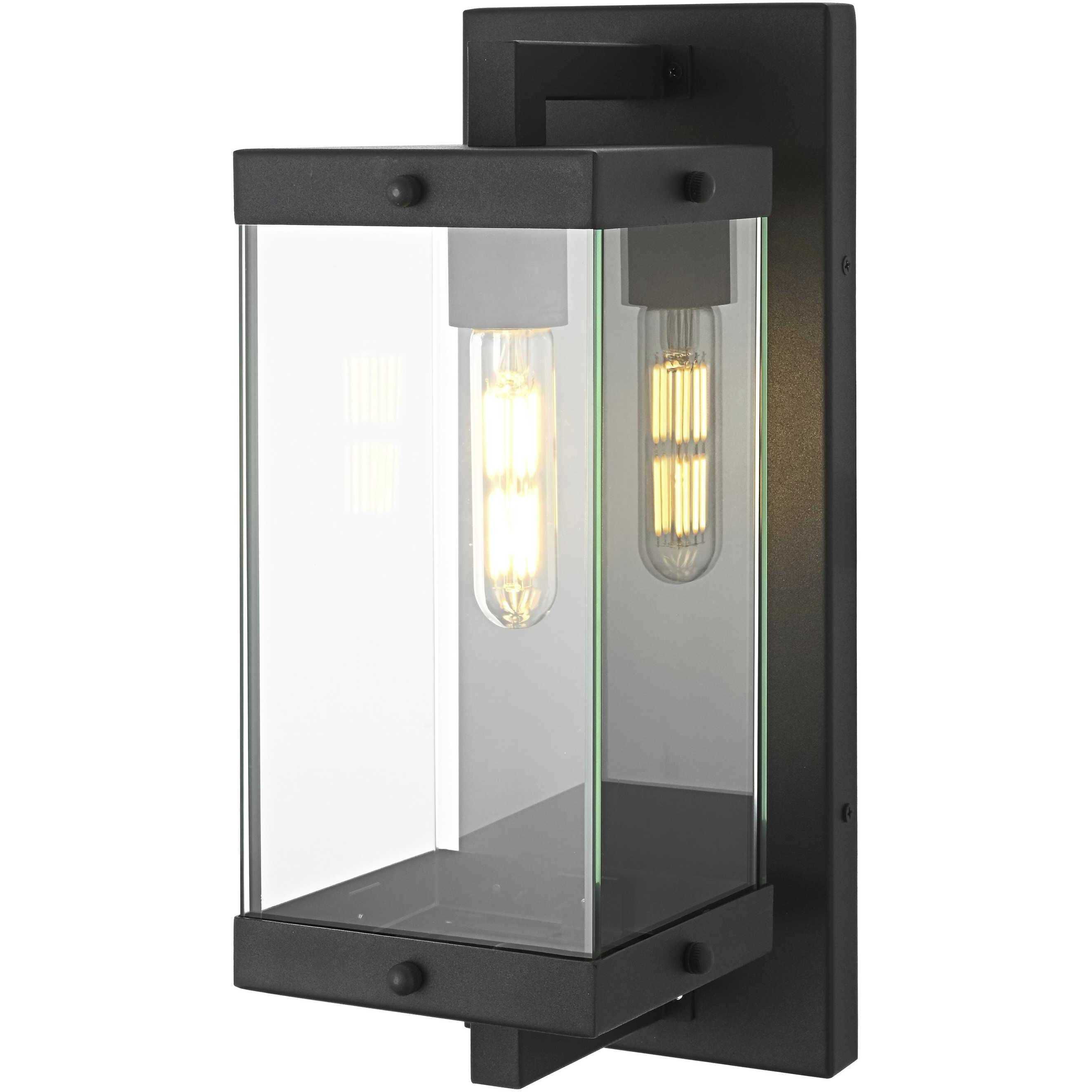 Julien 1 Light 15 inch Black Outdoor Wall Sconce