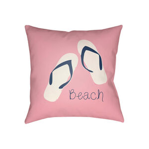 Carolina Coastal 18 X 18 inch Pink and Purple Outdoor Throw Pillow