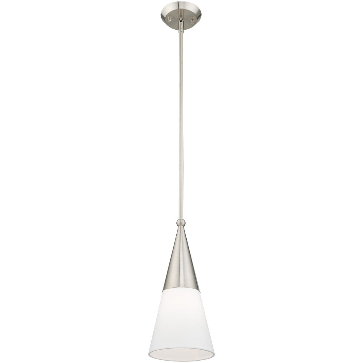 Stockholm 1 Light 7 inch Brushed Nickel Mini Pendant Ceiling Light