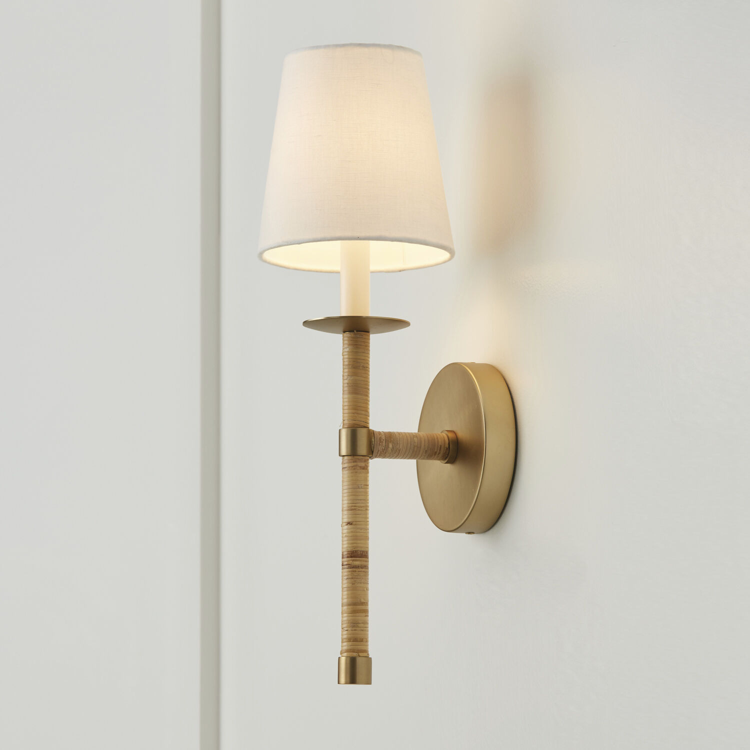 Tulum 1 Light 6 inch Matte Brass Sconce Wall Light