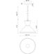 Alora Mood Betty 1 Light 10.25 inch Aged Gold Pendant Ceiling Light