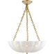 AERIN Rosehill 4 Light 21 inch Hand-Rubbed Antique Brass Chandelier Ceiling Light, Large