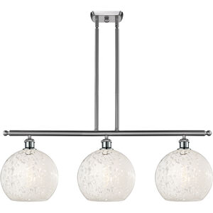 Ballston White Mouchette 3 Light 36.50 inch Island Light