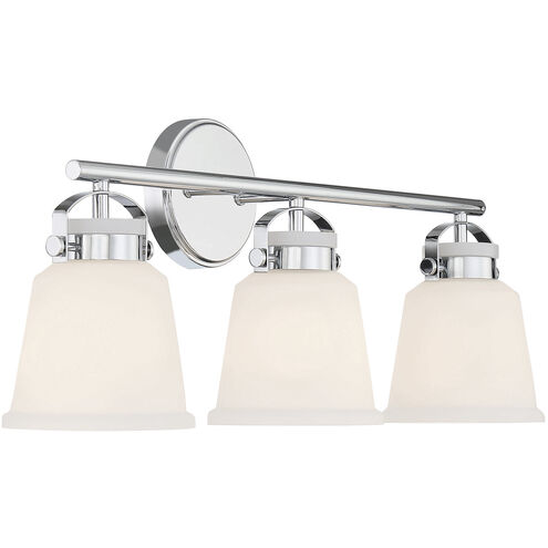 Kaden 3 Light 26 inch Polished Chrome Bathroom Vanity Light Wall Light, Essentials