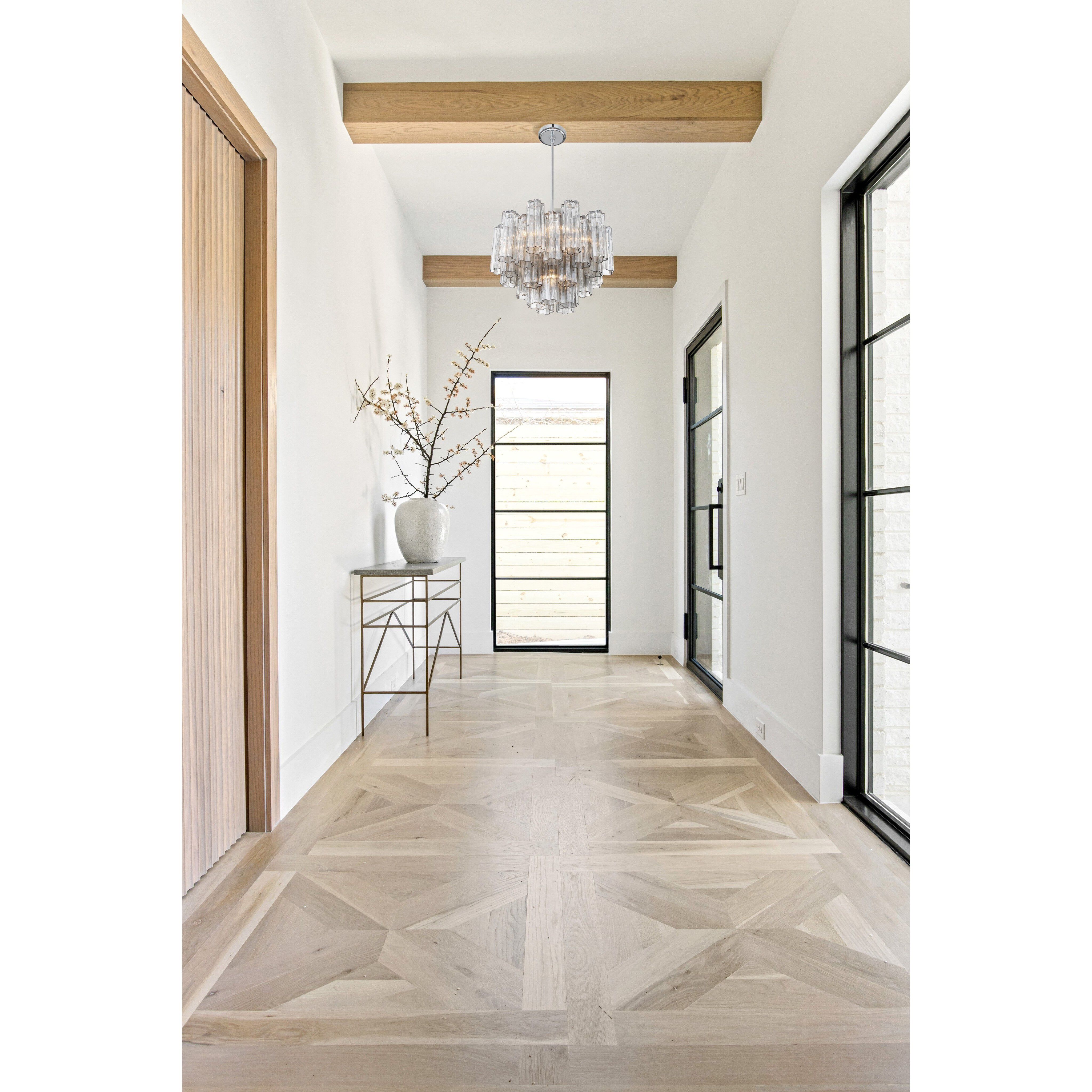 Addis 6 Light 19.75 inch Polished Chrome Chandelier Ceiling Light in Tronchi Glass Smoke