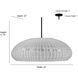 Natora 6 Light 32 inch Matte Black Pendant Ceiling Light