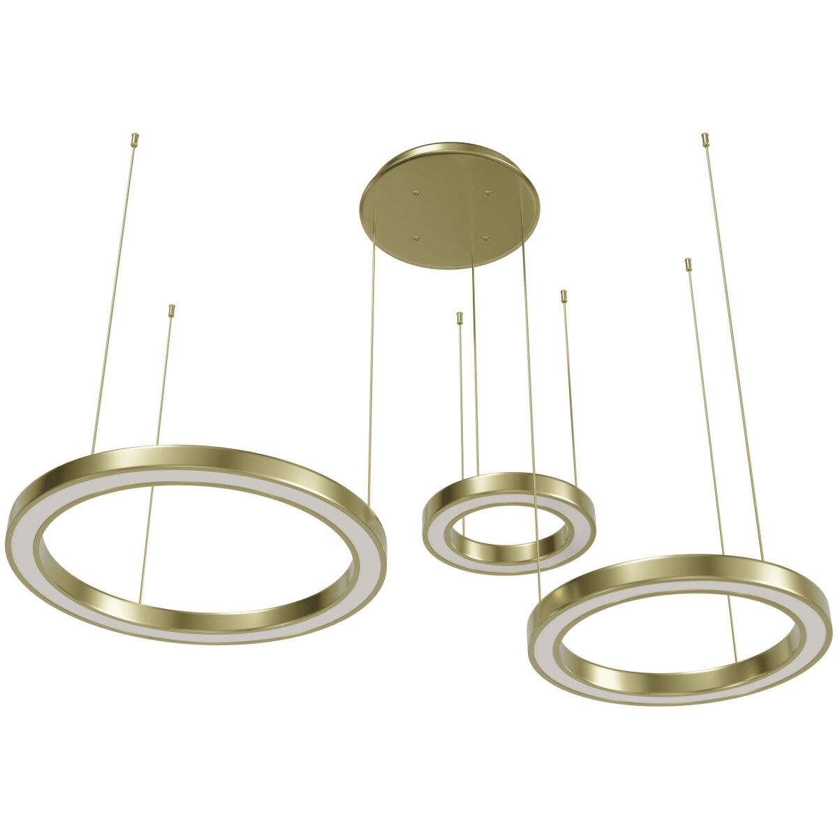 Aria LED 59 inch Polished Brass Multi Port Pendant Ceiling Light