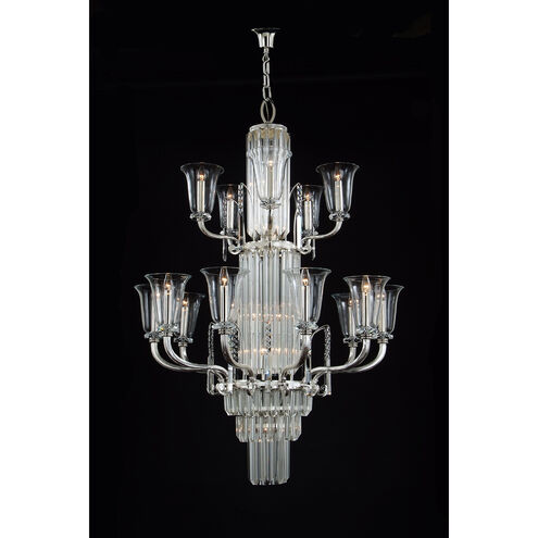 Mariner Luxury LED 40.55 inch Polished Silver Chandelier Ceiling Light