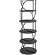 Rain 86 X 31 X 31 inch Matte Black Shelf