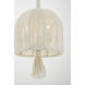 Lunara 3 Light 10 inch Cotton Pendant Ceiling Light