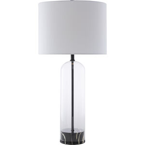 Carthage 29 inch 100 watt White Table Lamp Portable Light