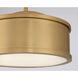 Wynn 2 Light 12 inch Legacy Brass Semi-Flush Mount Ceiling Light