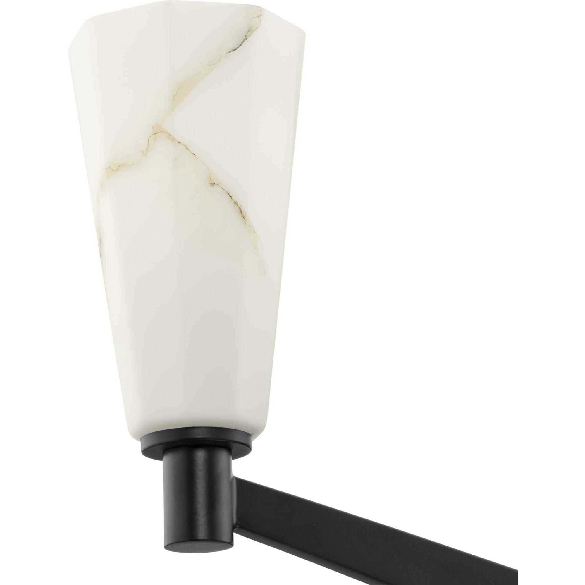 Tosca 10 Light 50 inch Matte Black Linear Chandelier Ceiling Light, Design Series