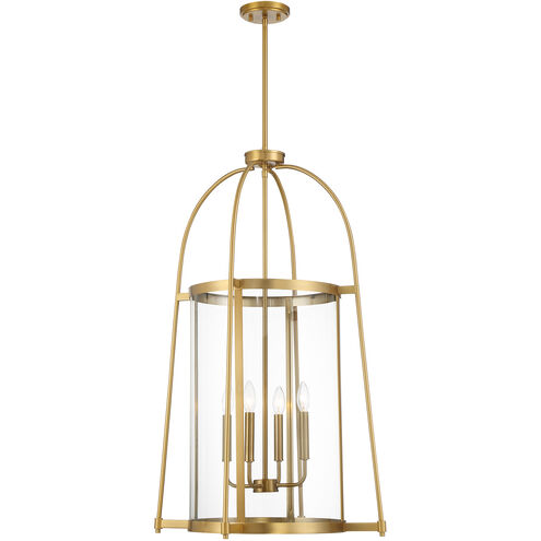 Rosedale 4 Light 23 inch Warm Brass Pendant Ceiling Light