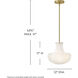Molly 1 Light 12 inch Lacquered Brass Pendant Ceiling Light