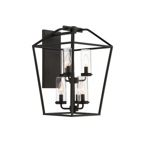 Bastille 6 Light 13 inch Black Lantern