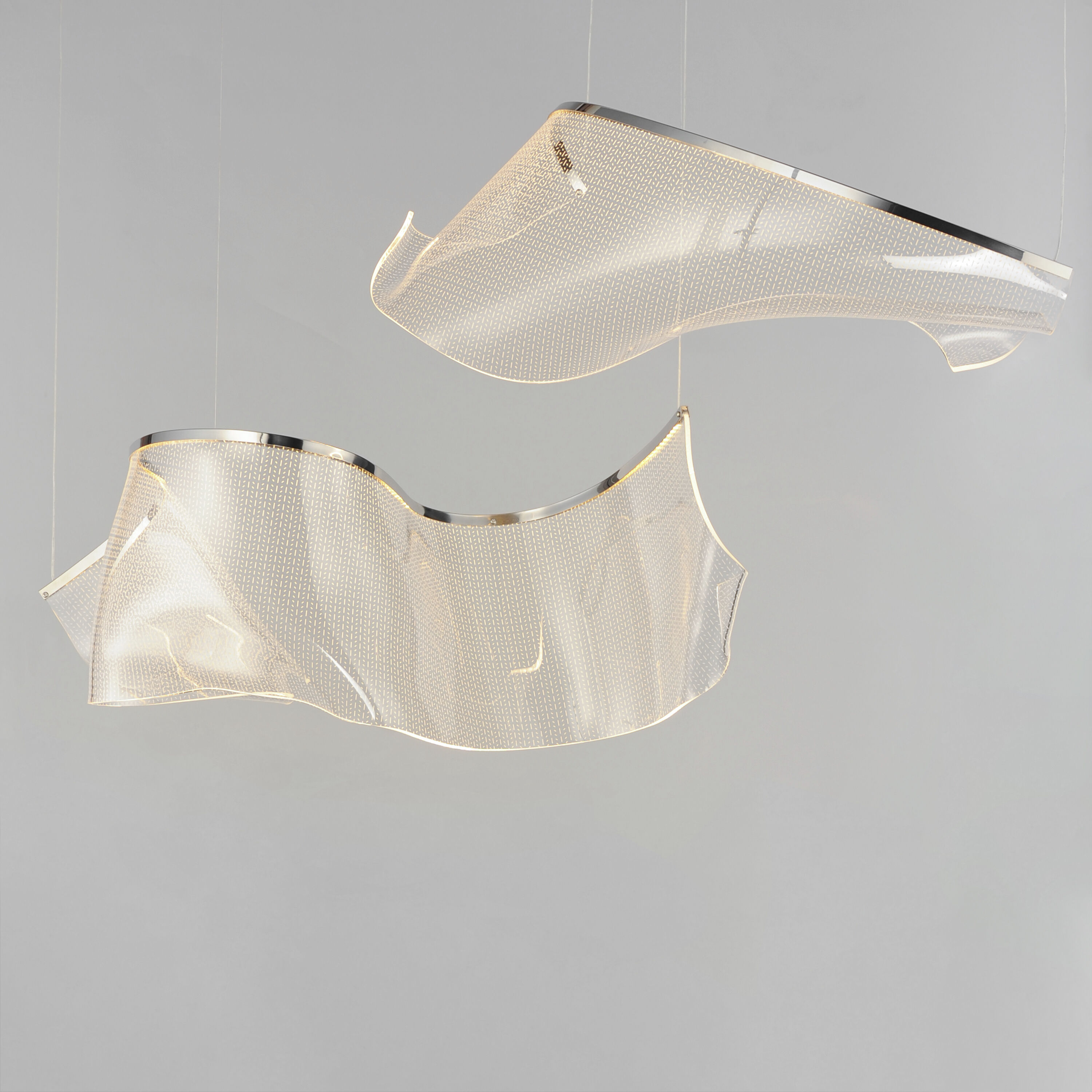 Rinkle LED 16 inch Polished Chrome Multi-Light Pendant Ceiling Light