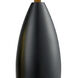 Fairchild Bare Bulb 1 Light 2 inch Matte Black Mini Pendant Ceiling Light in Copper, Fairchild