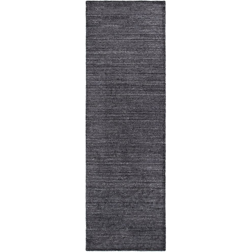 Haize 36 X 24 inch Black Rug