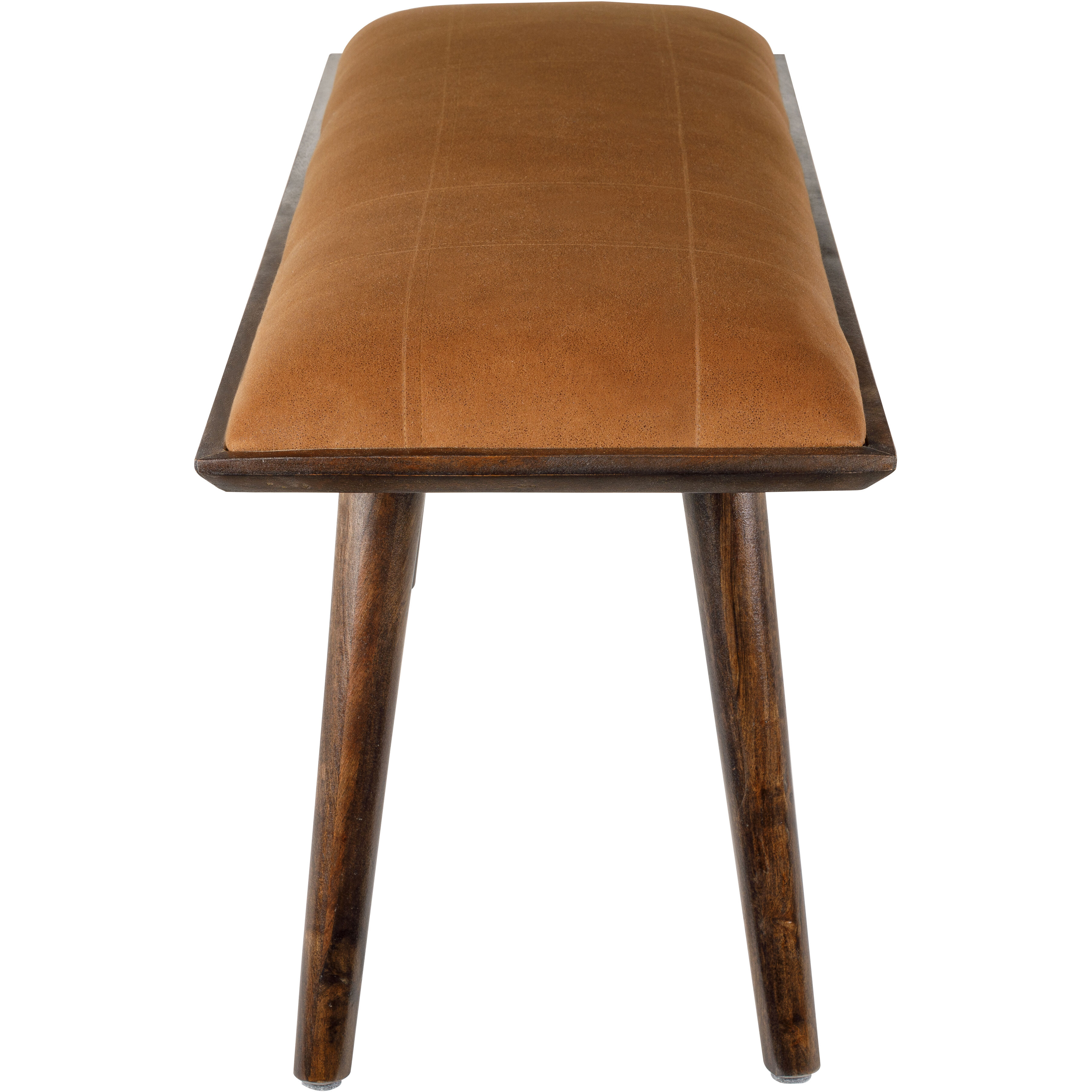 Aegeus Brown Upholstered Bench