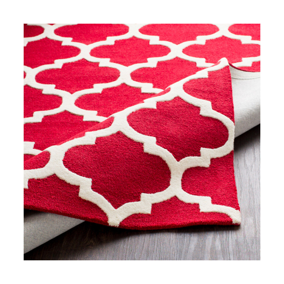 Pollack 144 X 27 inch Bright Red Indoor Runner, Runner