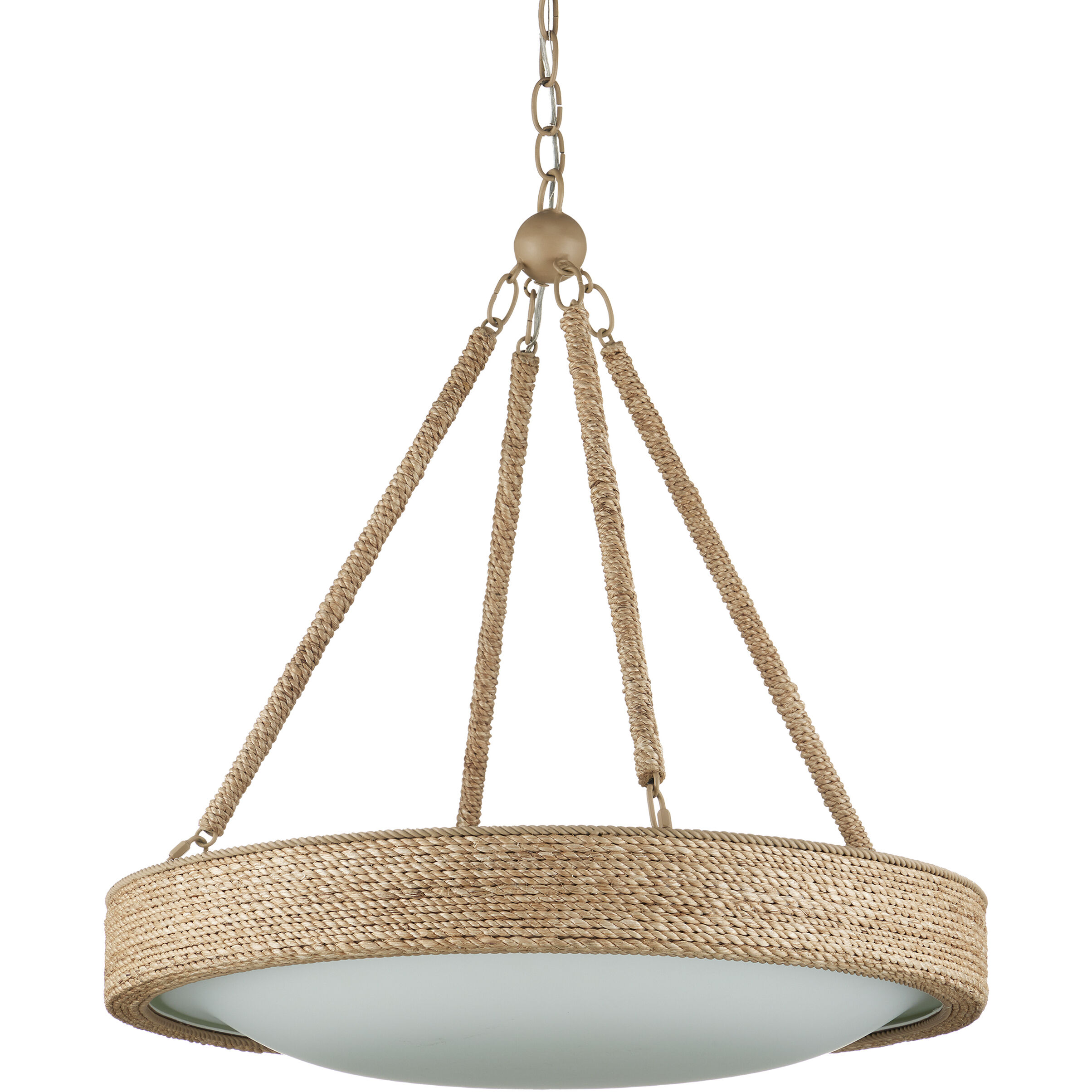 Hopscotch 1 Light 24 inch Natural/Frosted White/Beige/Sugar White Chandelier Ceiling Light