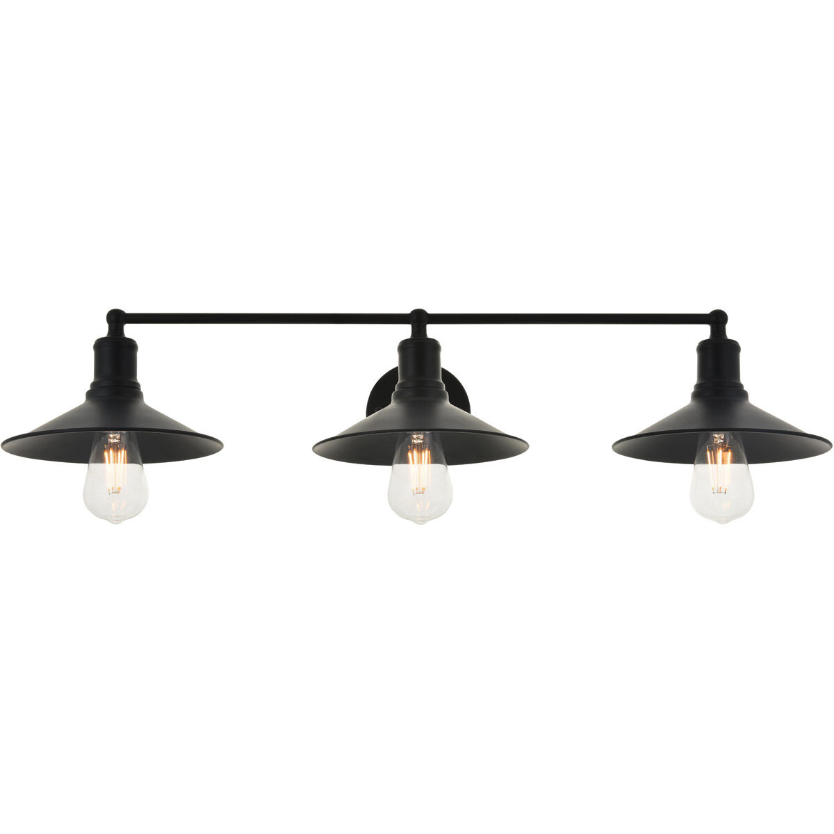 Etude 3 Light 33 inch Black Wall Sconce Wall Light