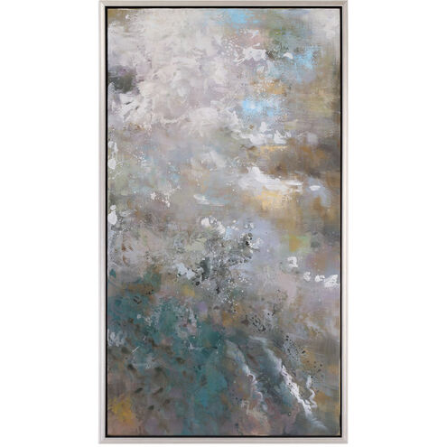 Roaring Thunder Champagne Silver Canvas Art