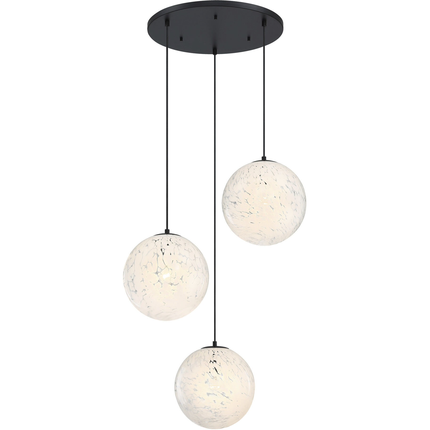 Circo LED 28 inch Matte Black Chandelier Ceiling Light