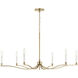 Malene 6 Light Champagne Bronze Chandelier Ceiling Light, 1 Tier Medium