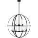 Alturas 9 Light 32.5 inch Midnight Black Chandelier Ceiling Light