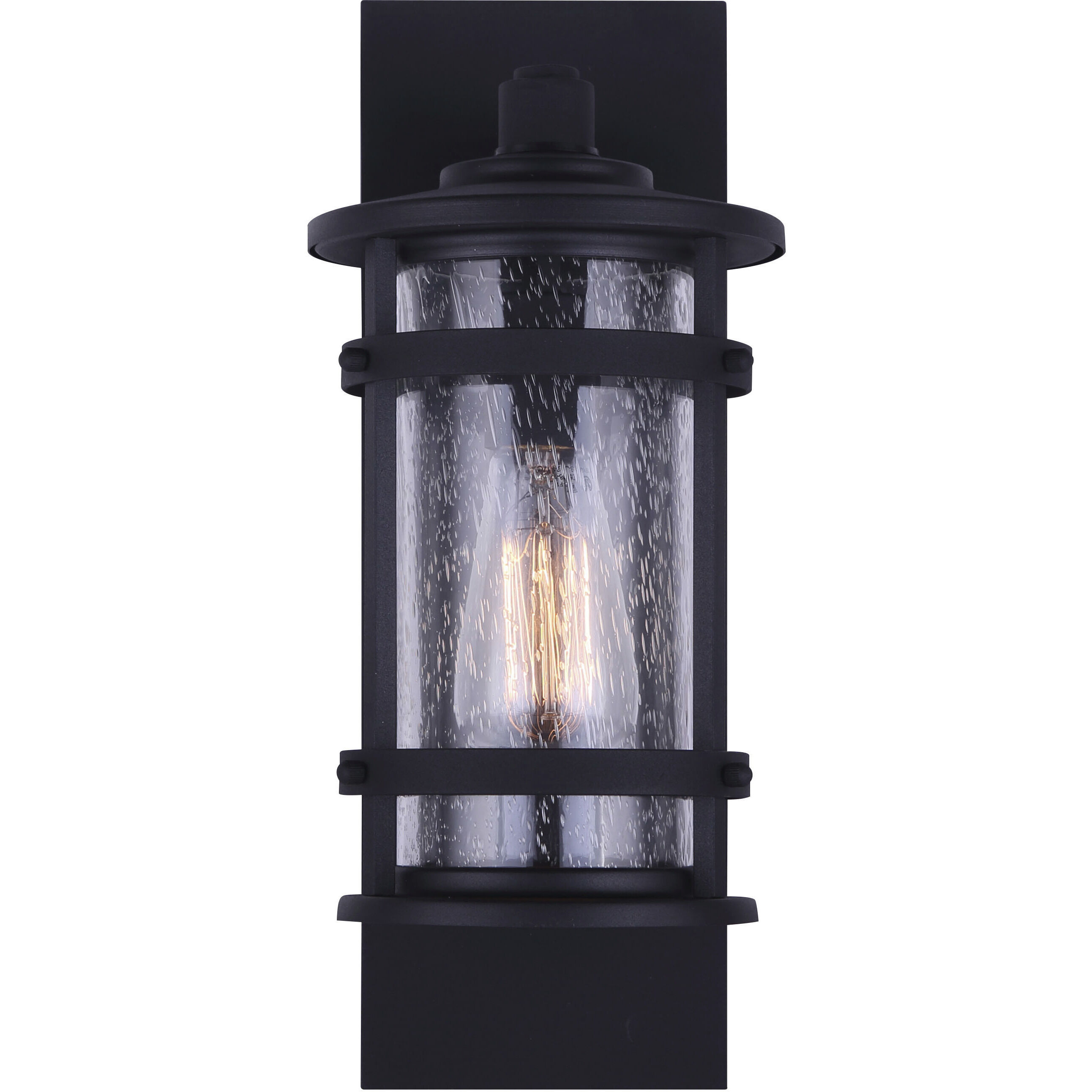 Madison 1 Light 15 inch Black Outdoor Wall Light