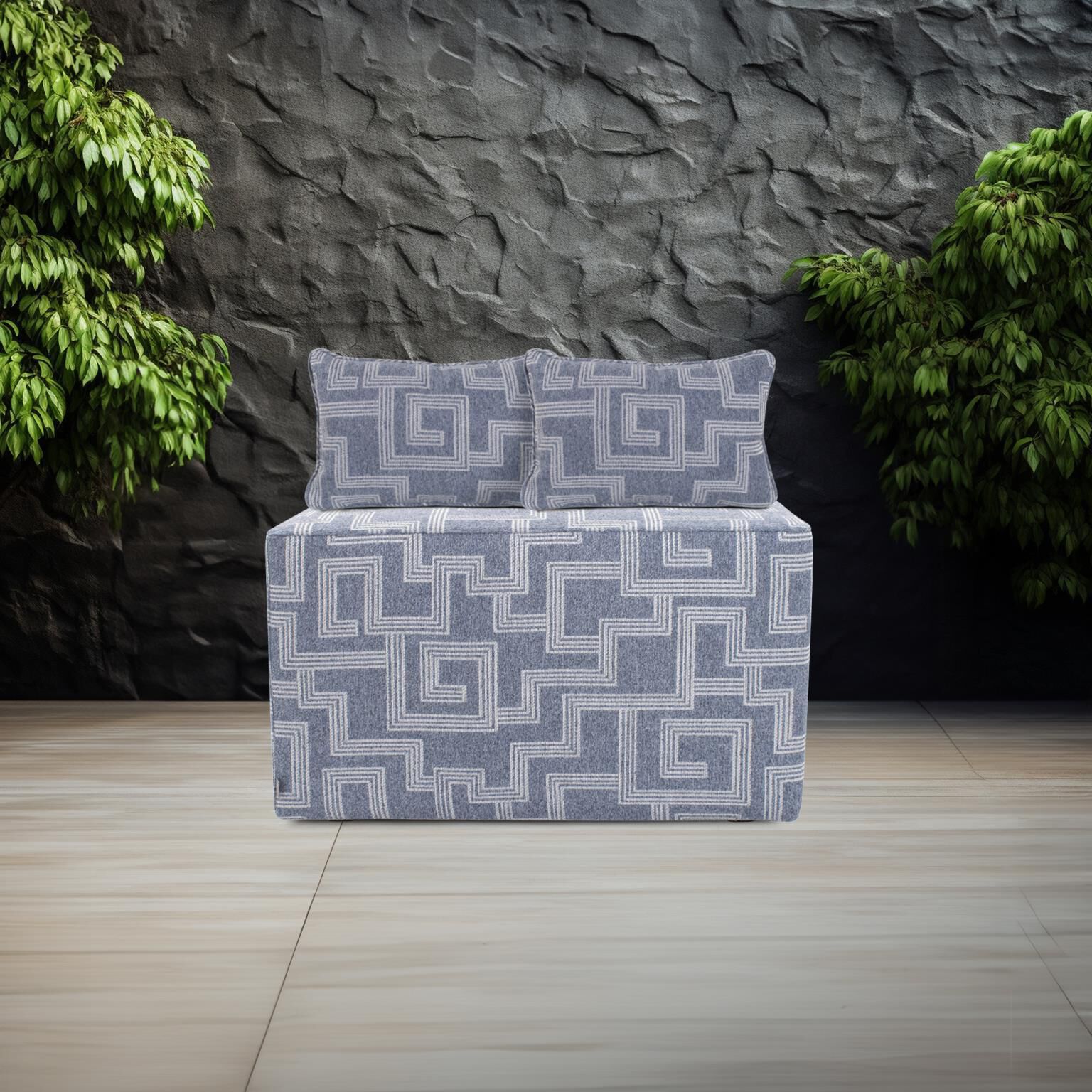 Syros Universal Denim Outdoor Bench