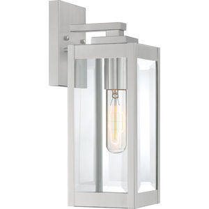 Quoizel Westover 1 Light 14 inch Stainless Steel Outdoor Wall Lantern WVR8405SS - Open Box