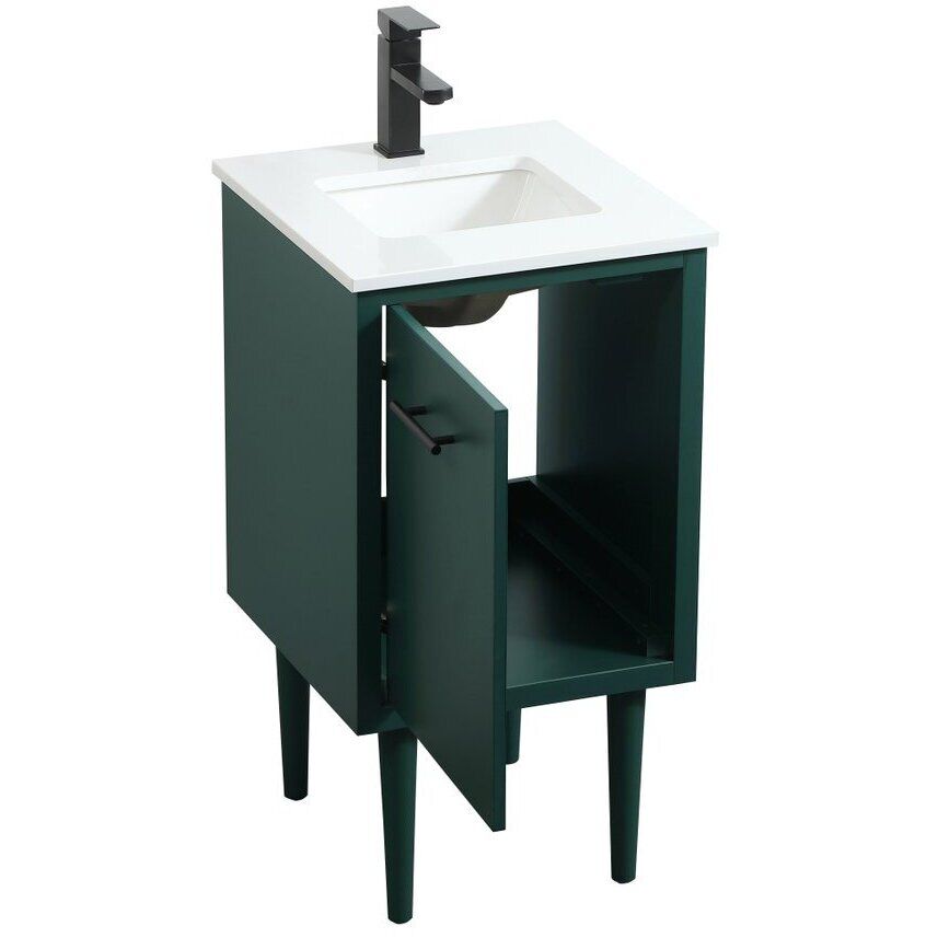 Cyrus 19 X 18 X 33.5 inch Green Vanity Sink Set