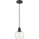 Ballston Athens 1 Light 6 inch Oil Rubbed Bronze Mini Pendant Ceiling Light in Clear Glass