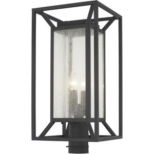 Harbor View 4 Light 23 inch Sand Coal Outdoor Post Mount Lantern, Great Outdoors