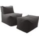 Seascape Charcoal Outdoor Pouf Chair