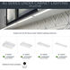 4U Series LED 120 LED Integrated 22 inch Textured White LED Under Cabinet