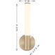 Connor LED 5 inch Brass Vanity Light Wall Light