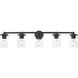 Thayer 5 Light 39 inch Matte Black Vanity Wall Light