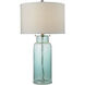 Glass Bottle 30 inch 150.00 watt Aqua Table Lamp Portable Light