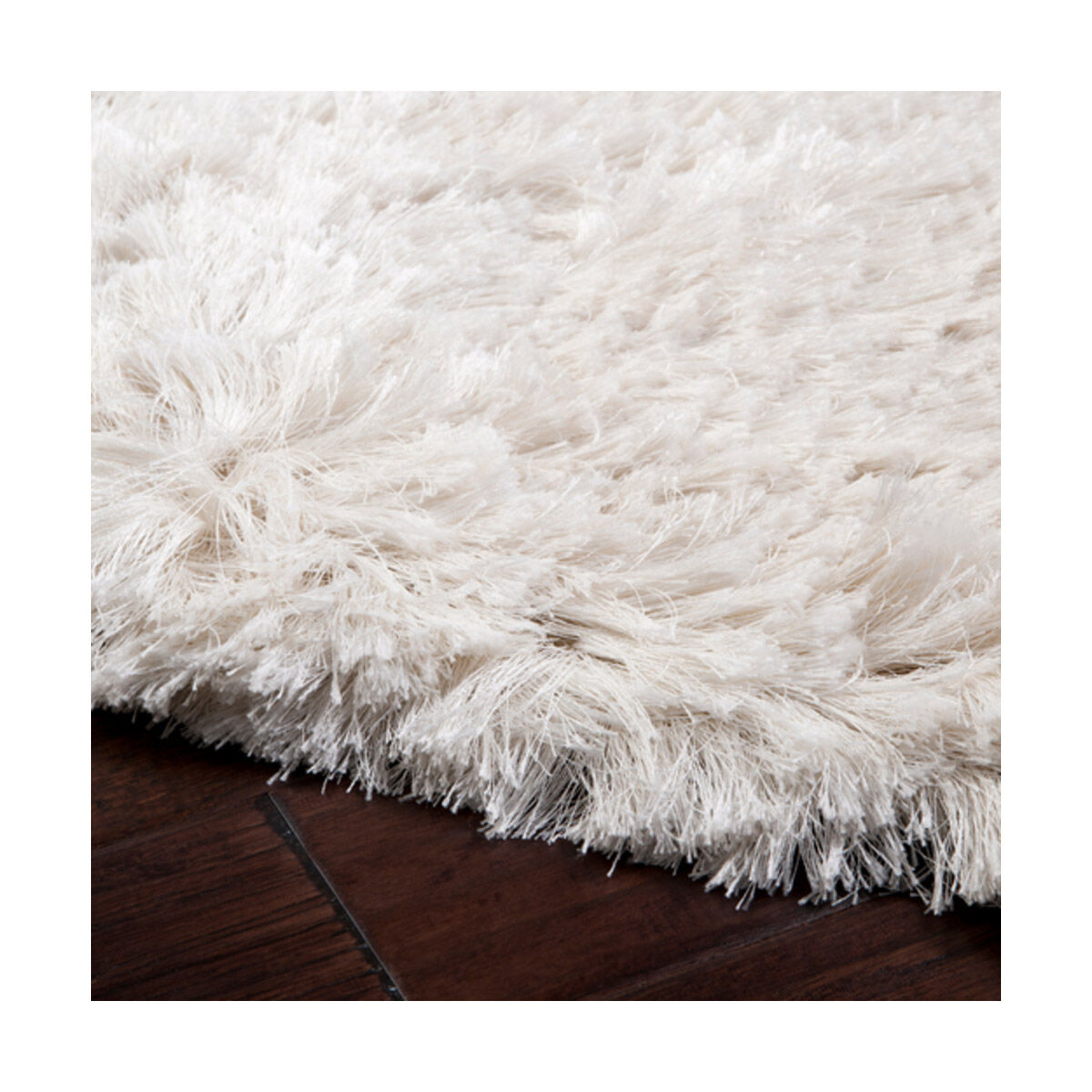 Whisper 108 X 72 inch Cream Handmade Rug in 6 x 9, Rectangle