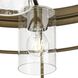 Burgess 4 Light 23.75 inch Aged Bronze Chandelier Ceiling Light, Design Series