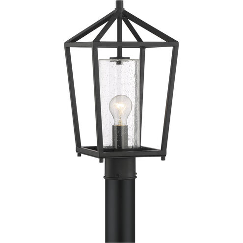 Hopewell 1 Light 18 inch Matte Black Outdoor Post Lantern