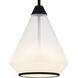 Haze 1 Light 10.5 inch Matte Black Mini Pendant Ceiling Light, Small