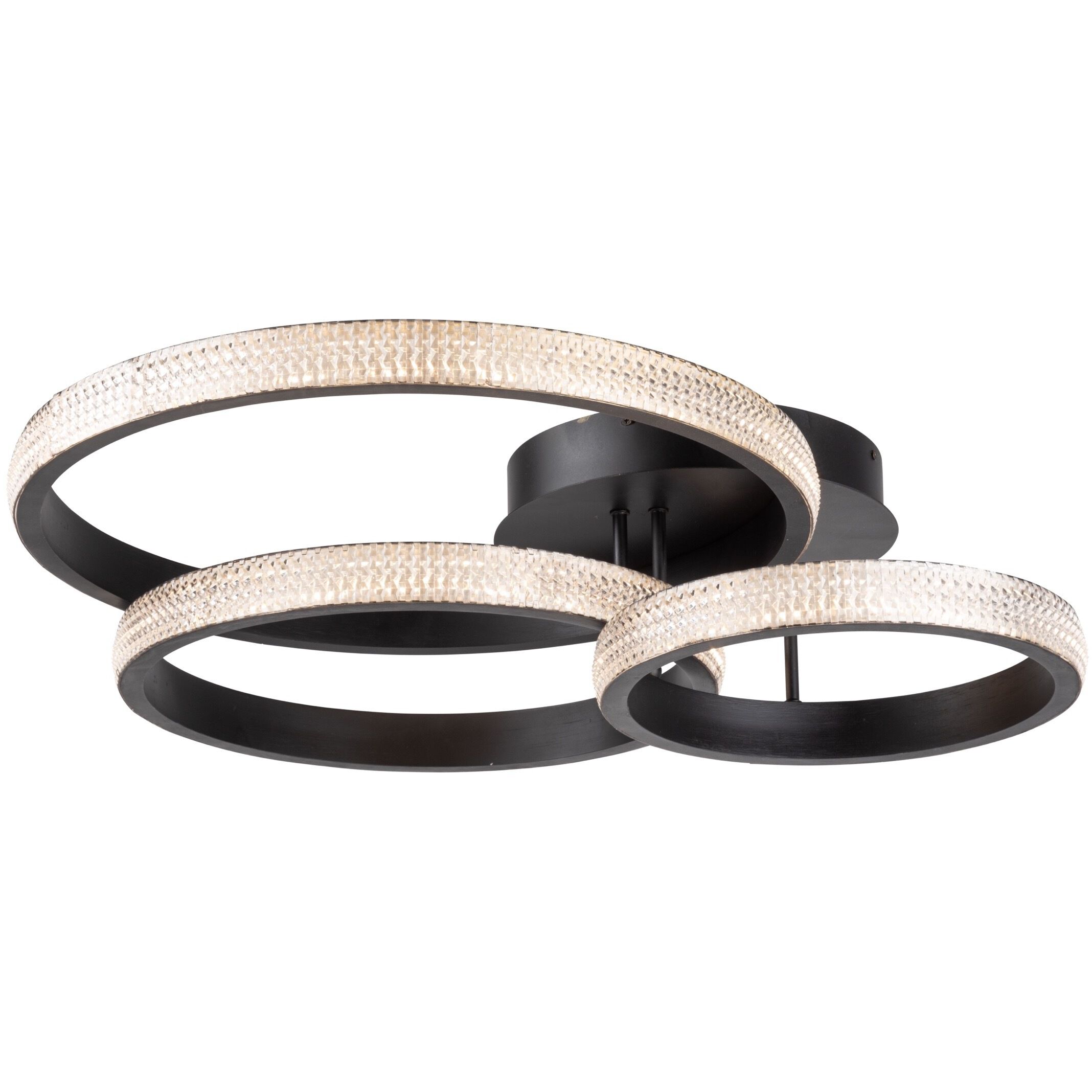 Nova 20.8 inch Matte Black Flush Mount Ceiling Light