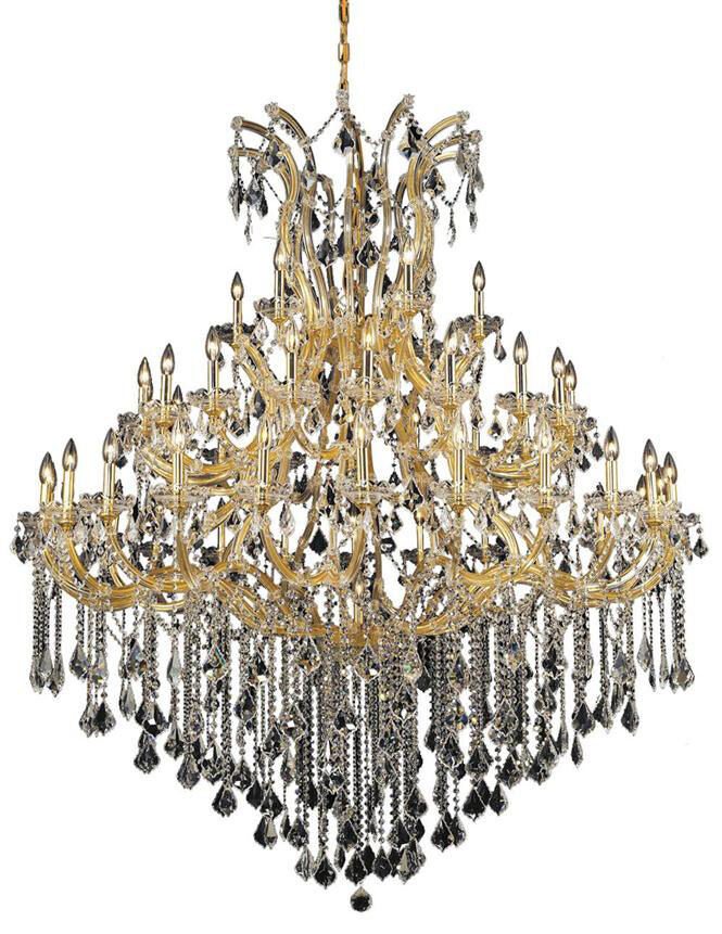 Maria Theresa 49 Light 60 inch Gold Foyer Ceiling Light in Clear, Royal Cut